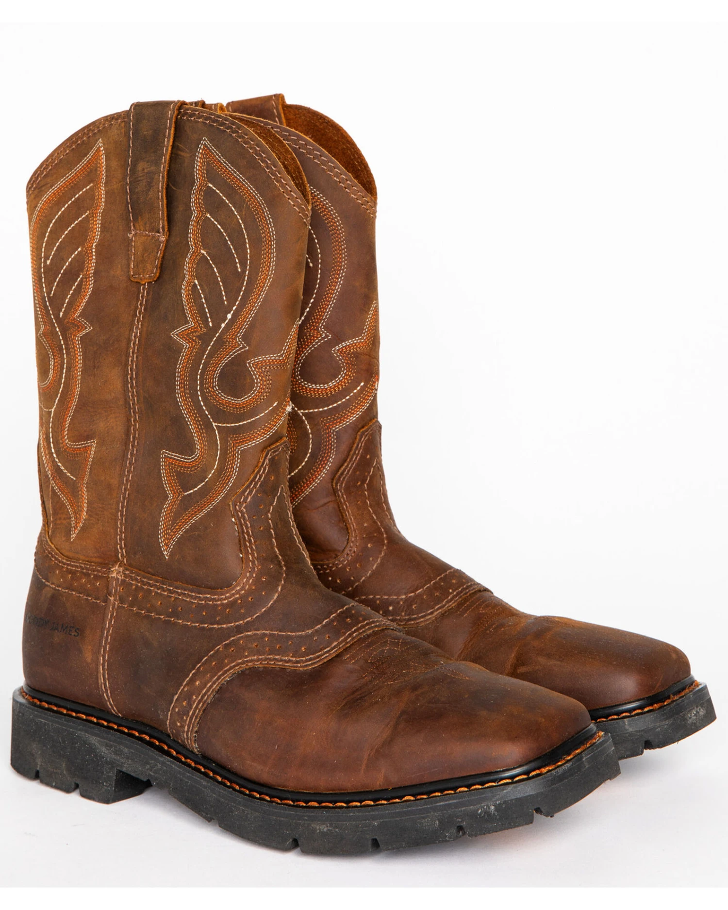 Cody James Men's Western Work Boots - Square Toe - Image 8
