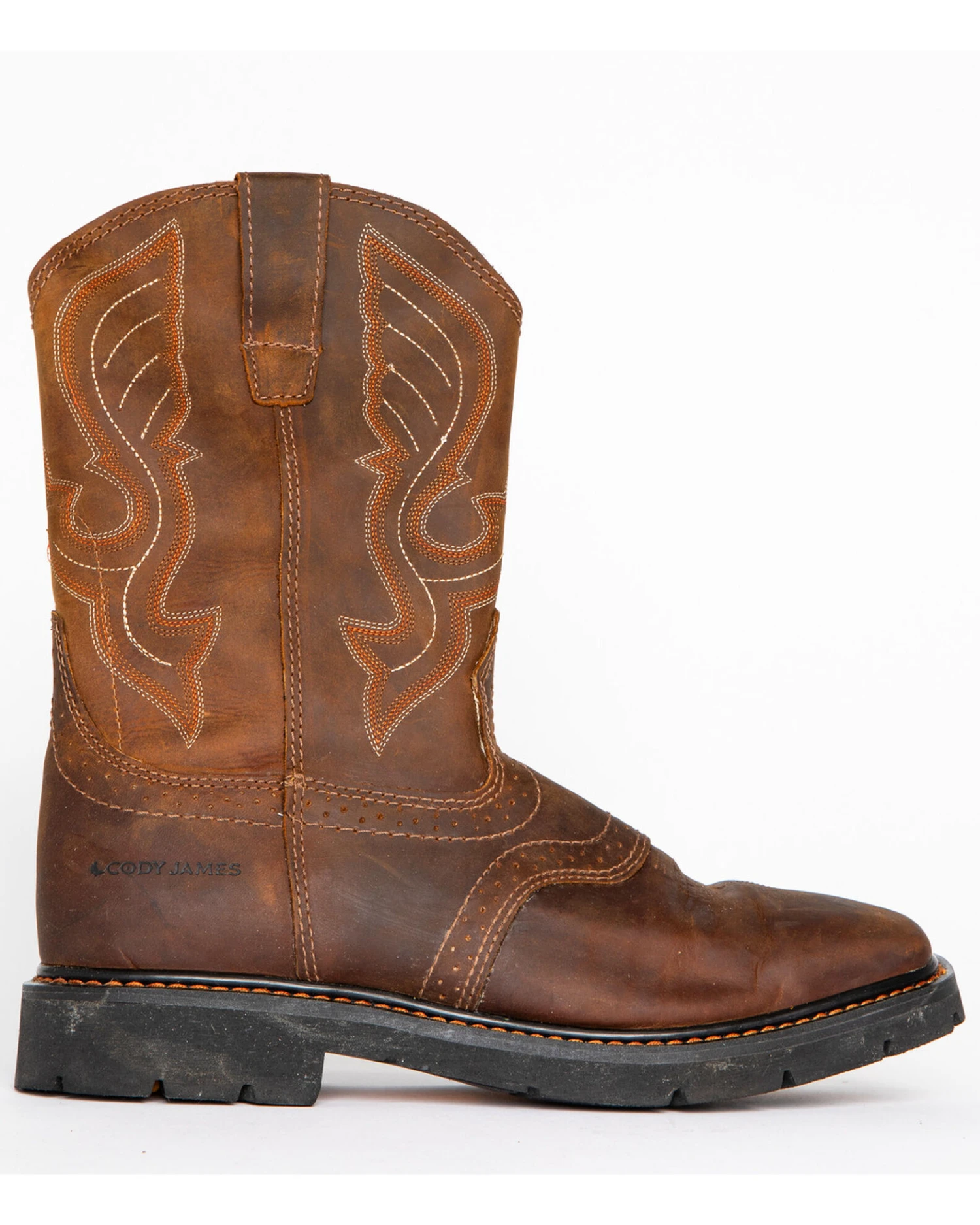 Cody James Men's Western Work Boots - Square Toe - Image 10