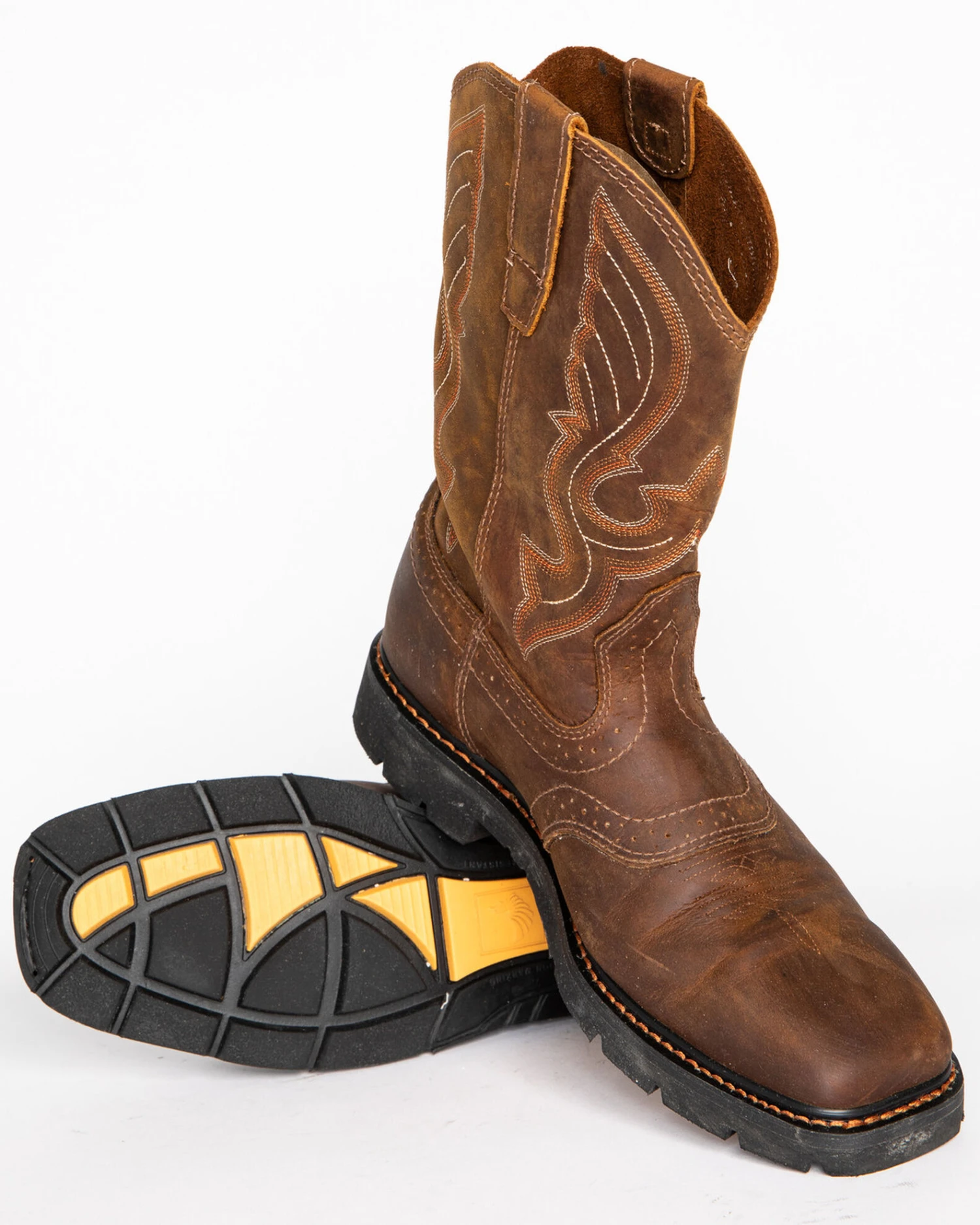 Cody James Men's Western Work Boots - Square Toe - Image 3