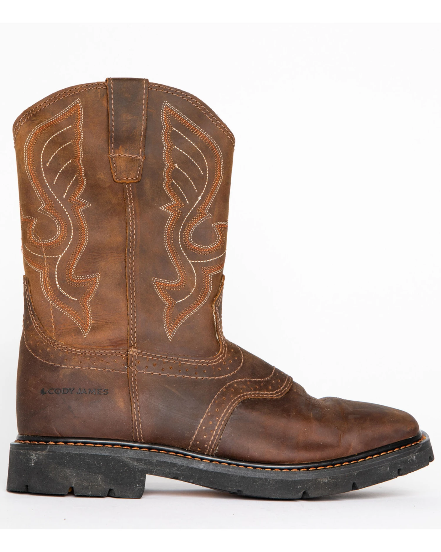 Cody James Men's Western Work Boots - Square Toe - Image 7