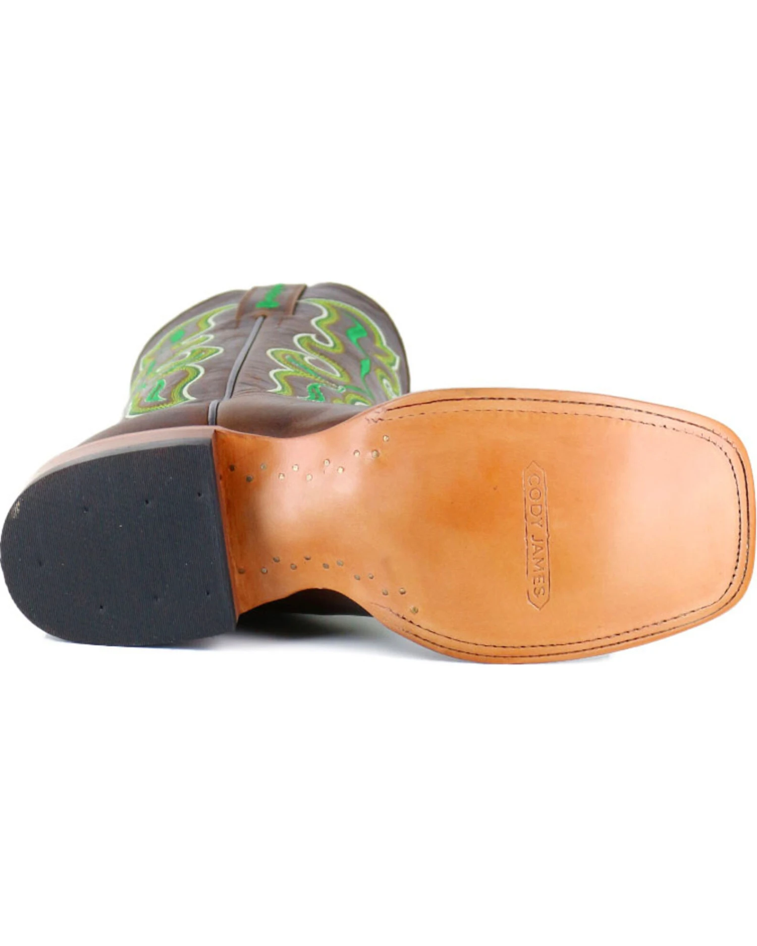 Cody James Men's Damiano Embroidered Western Boots - Broad Square Toe - Image 6