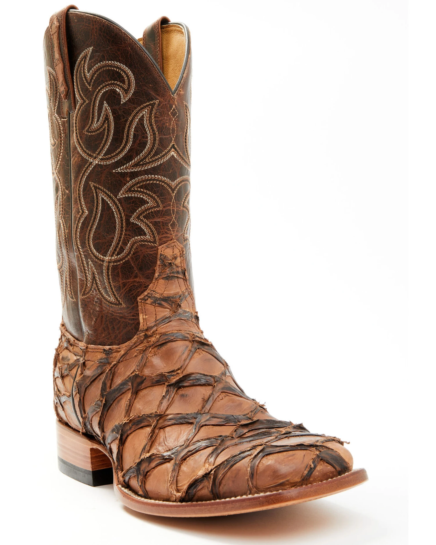 Cody James Men's Pirarucu Exotic Boots - Broad Square Toe - Image 5