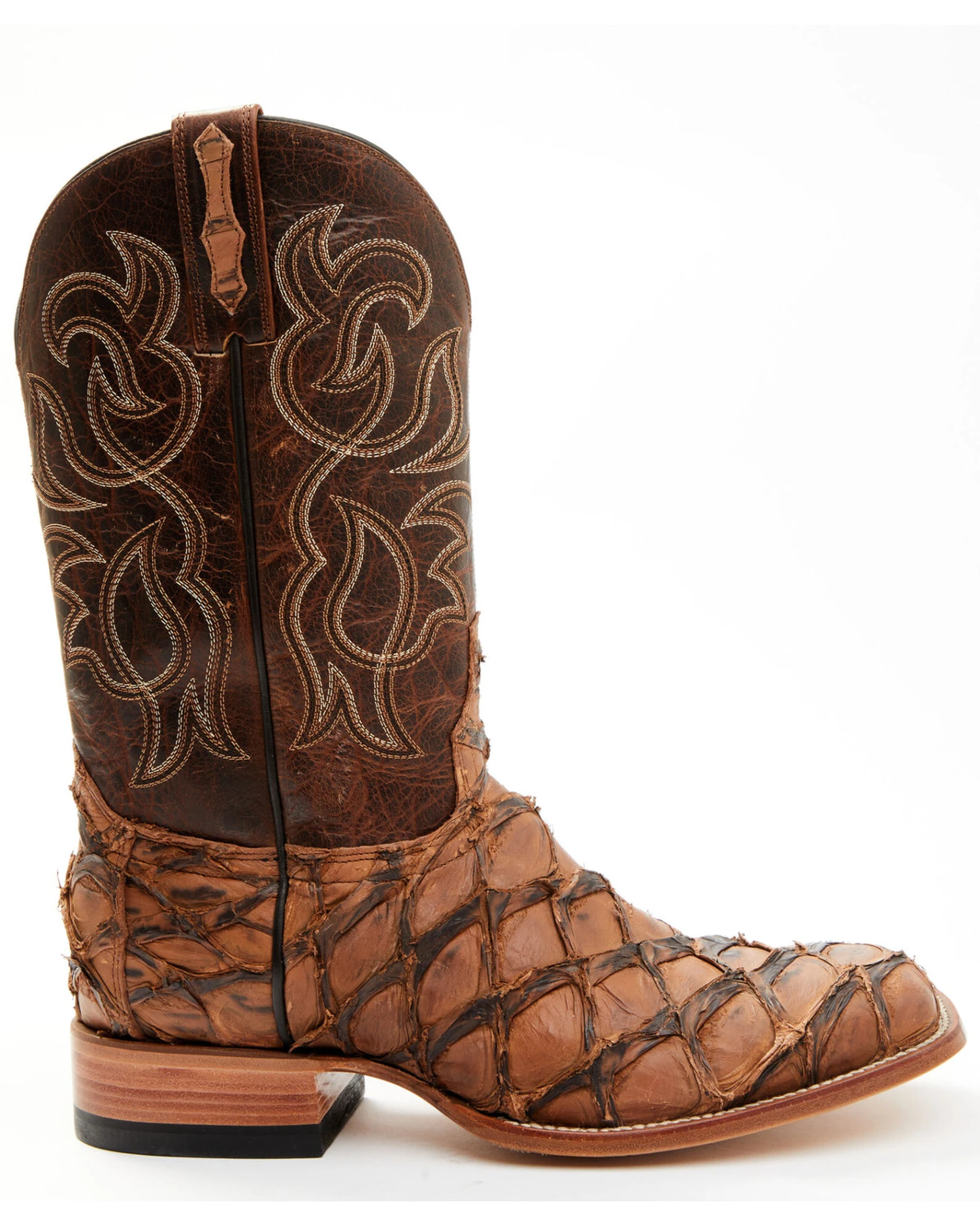 Cody James Men's Pirarucu Exotic Boots - Broad Square Toe - Image 13