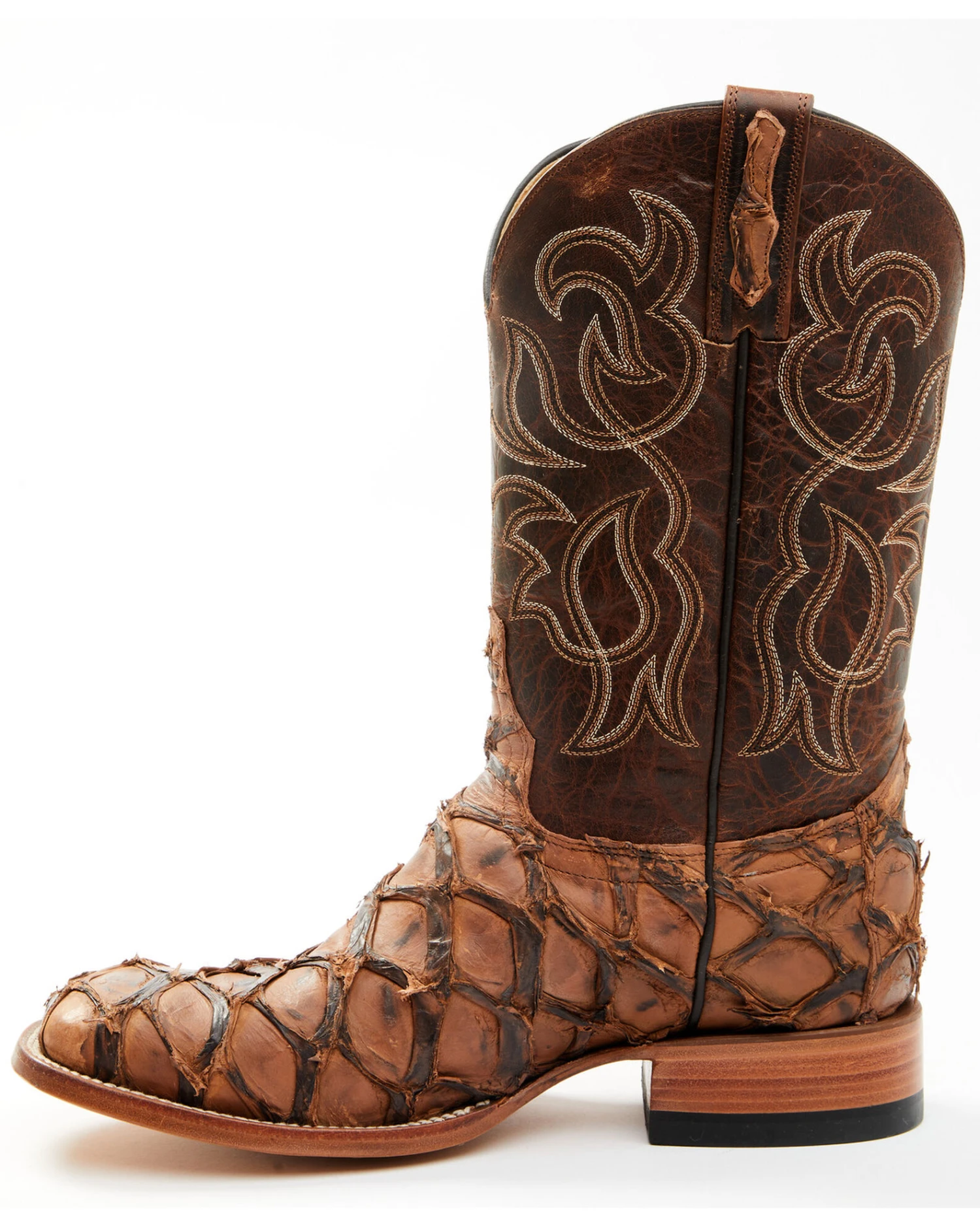 Cody James Men's Pirarucu Exotic Boots - Broad Square Toe - Image 11