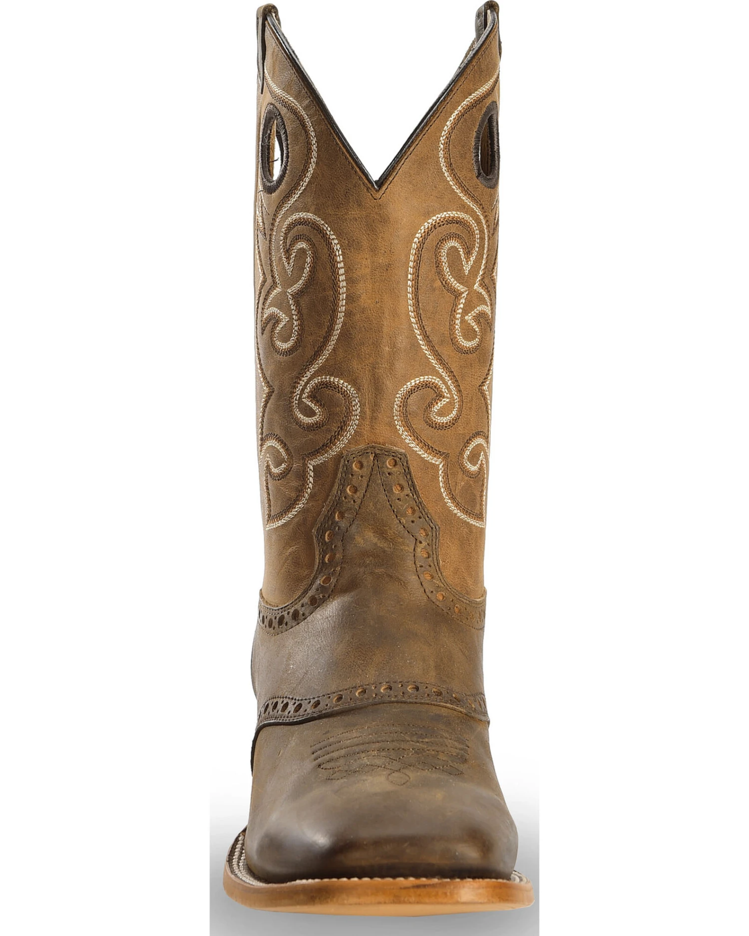 Cody James Men's Saddle Vamp Western Boots - Broad Square Toe - Image 7