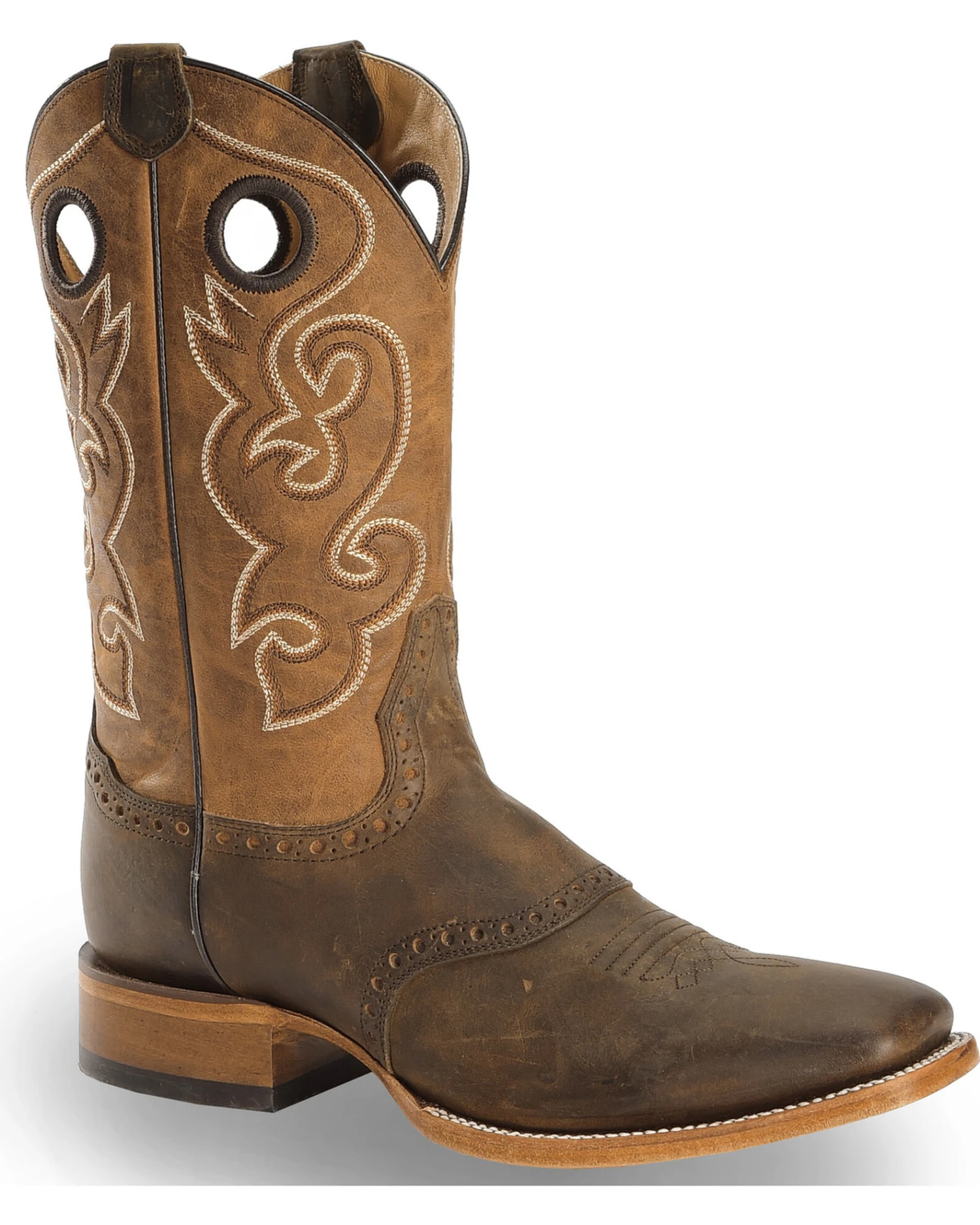 Cody James Men's Saddle Vamp Western Boots - Broad Square Toe - Image 6