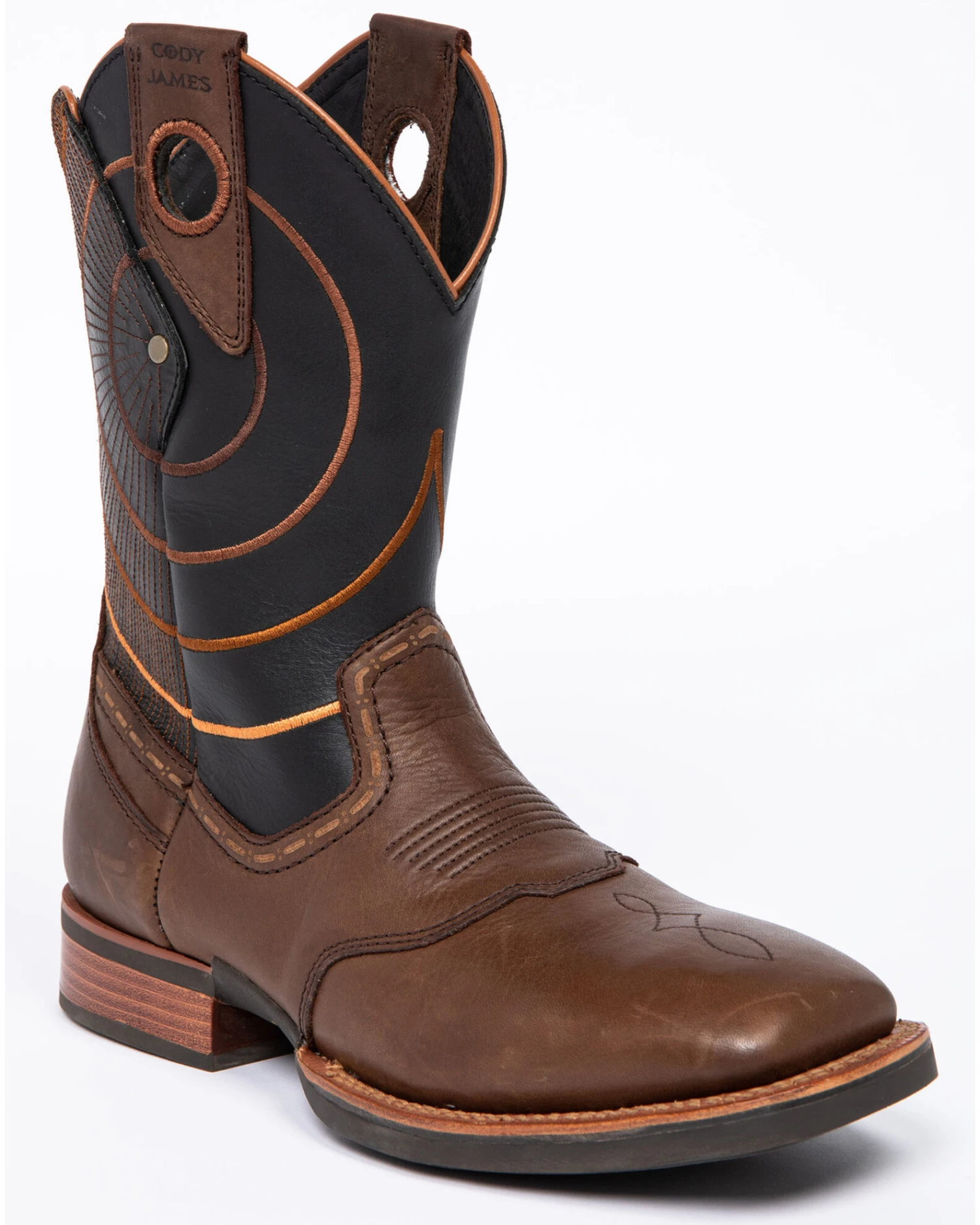 Cody James Men's Extreme Embroidery Western Performance Boots - Broad Square Toe - Image 5