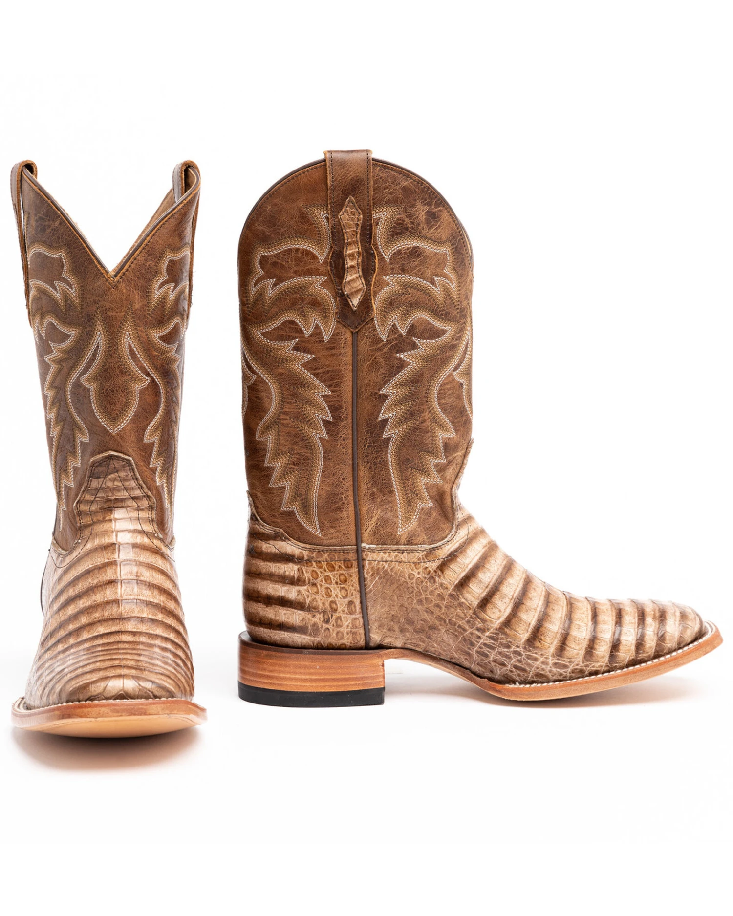 Cody James Men's Caiman Belly Western Boots - Broad Square Toe - Image 4