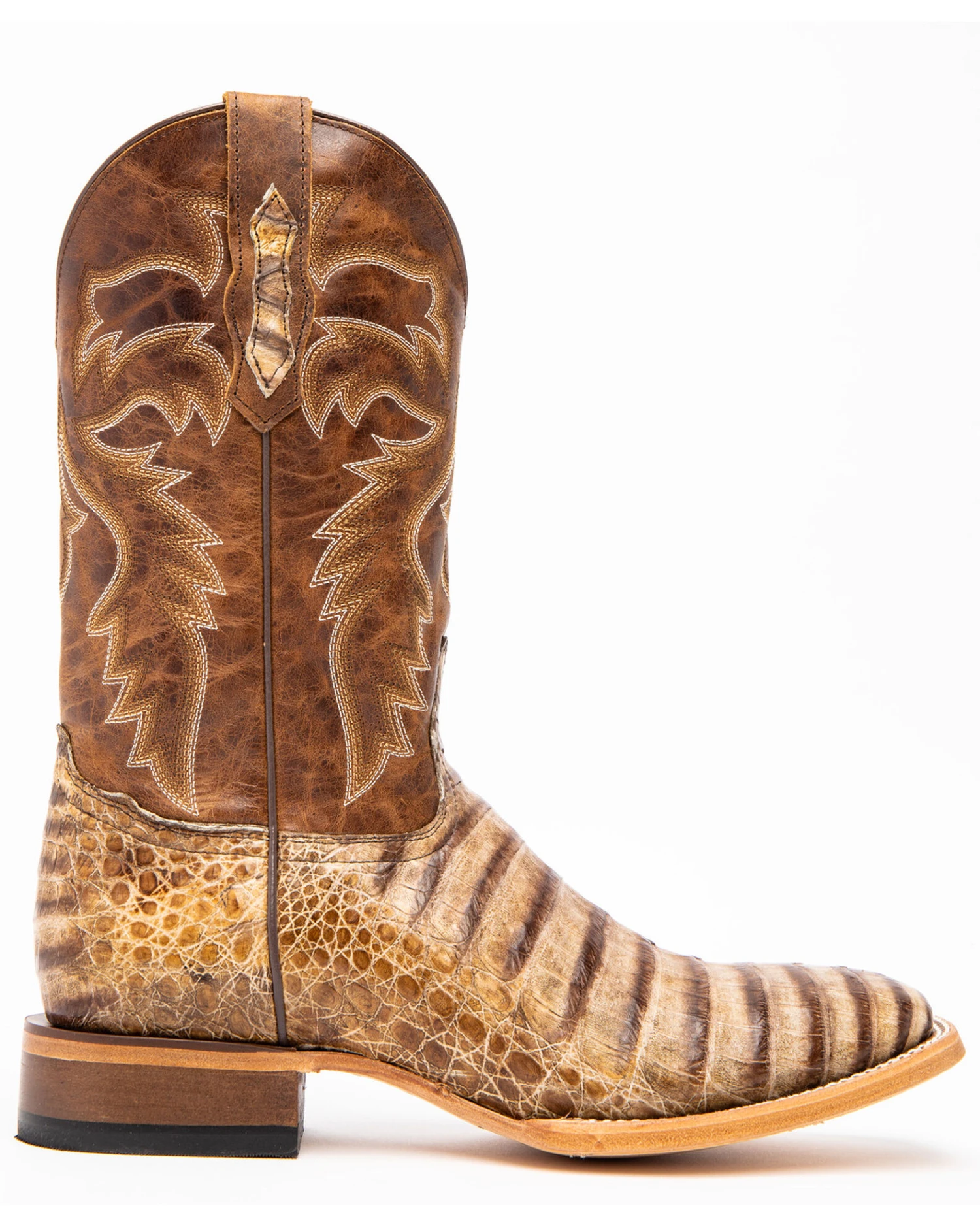 Cody James Men's Caiman Belly Western Boots - Broad Square Toe - Image 2