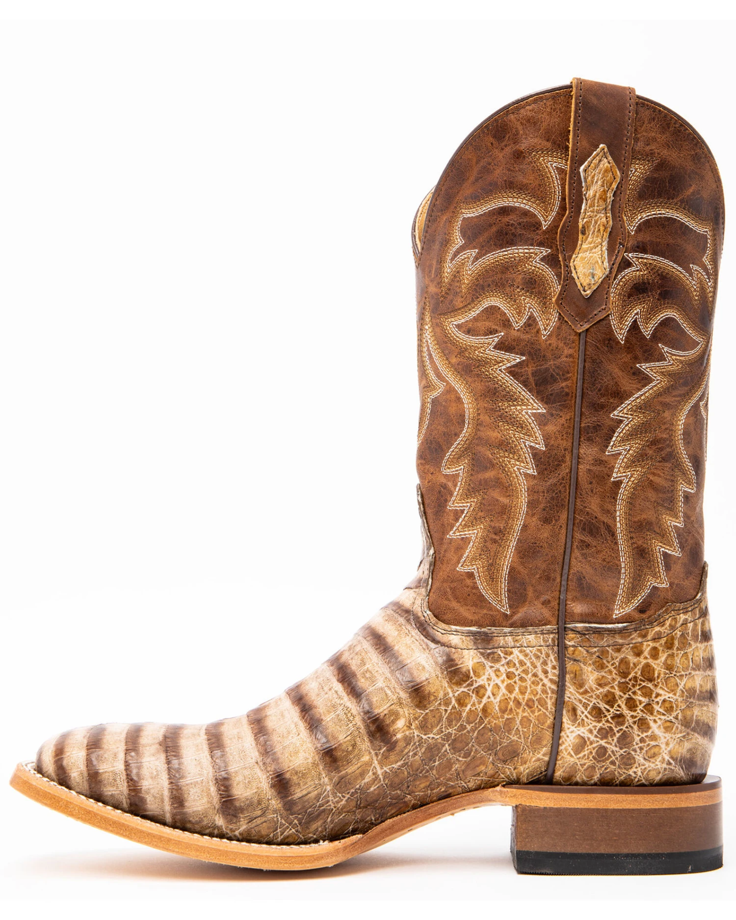 Cody James Men's Caiman Belly Western Boots - Broad Square Toe - Image 5