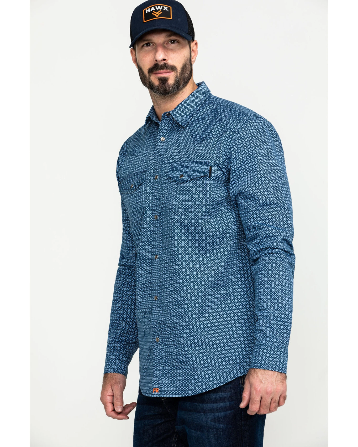 Cody James Men's FR Geo Print Long Sleeve Work Shirt - Big - Image 6
