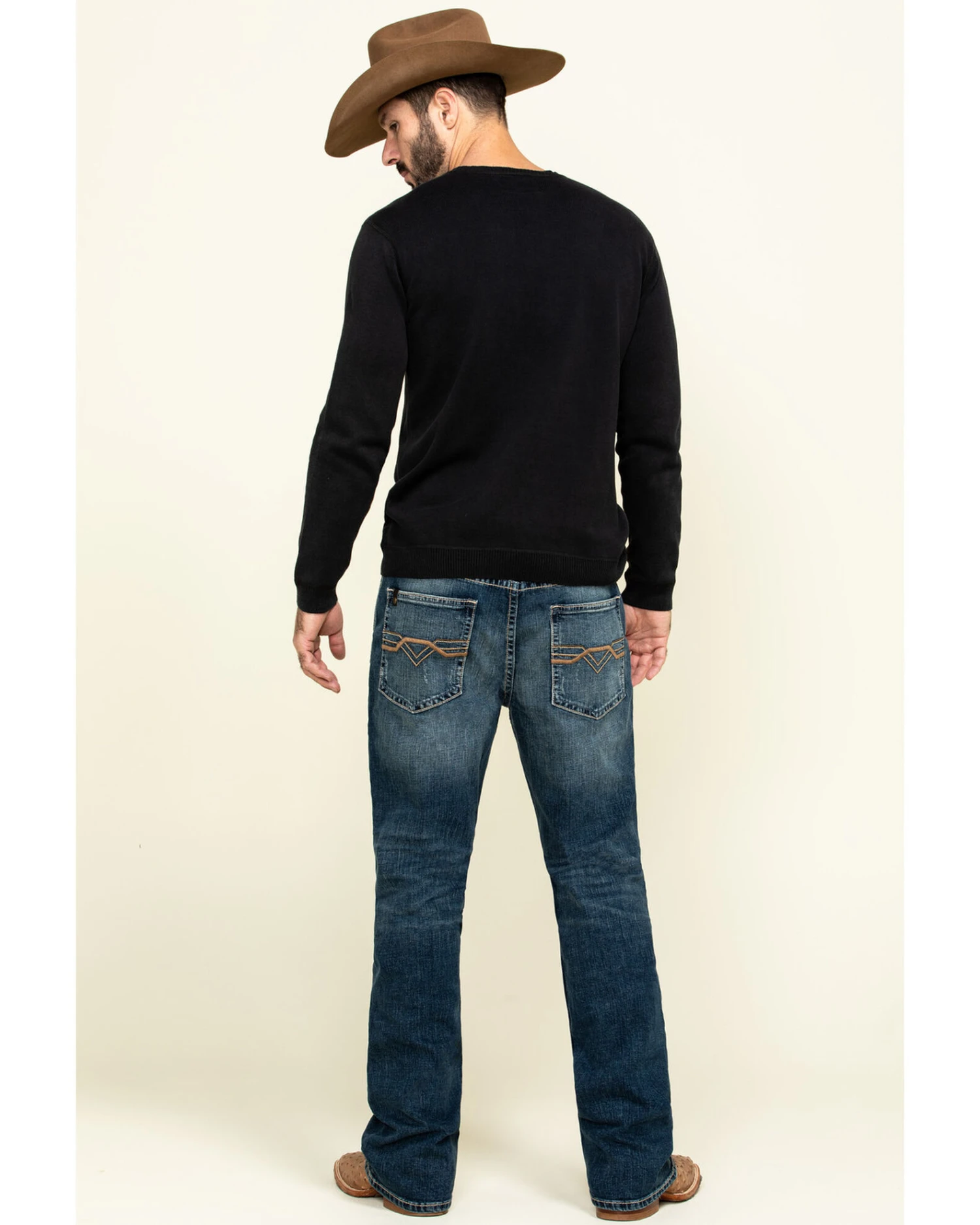 Cody James Core Men's Sundance Medium Wash Stretch Slim Bootcut Jeans - Image 3