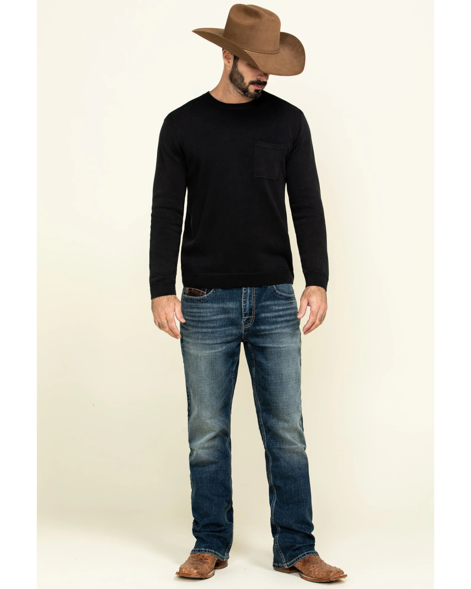 Cody James Core Men's Sundance Medium Wash Stretch Slim Bootcut Jeans - Image 5