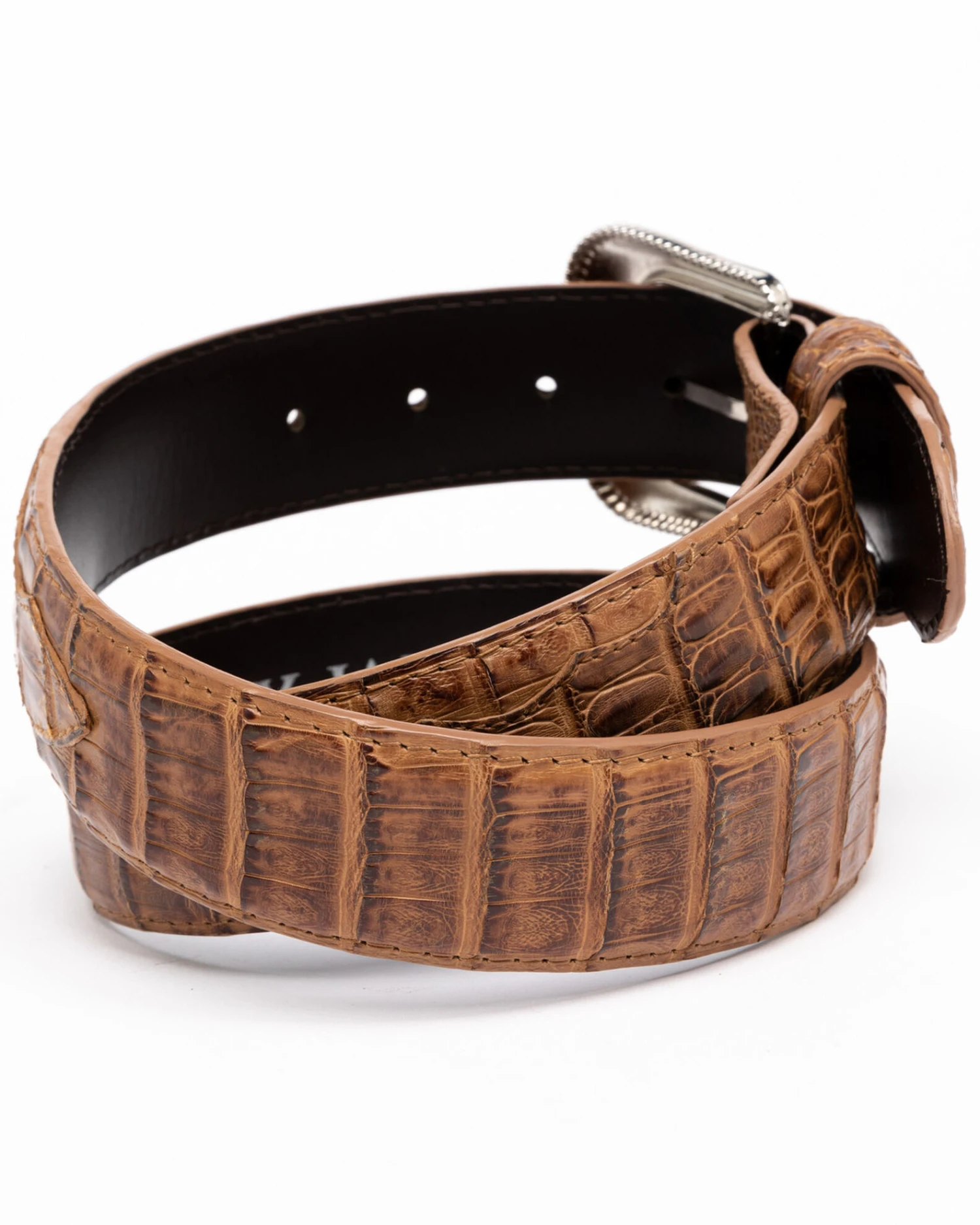Cody James Men's Brown Hornback Caiman Exotic Belt - Image 3
