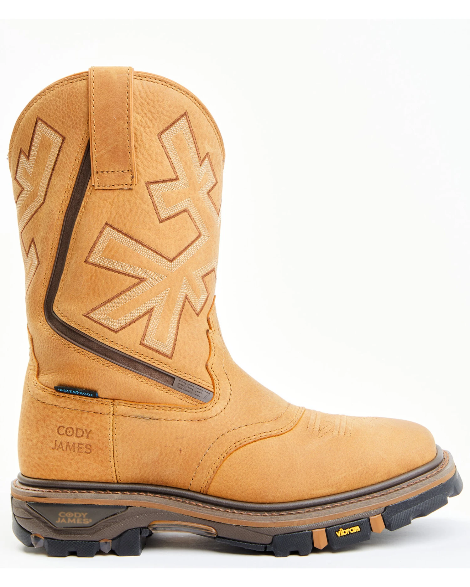 Cody James Men's Decimator ASE7 Western Work Boots - Soft Toe - Image 3