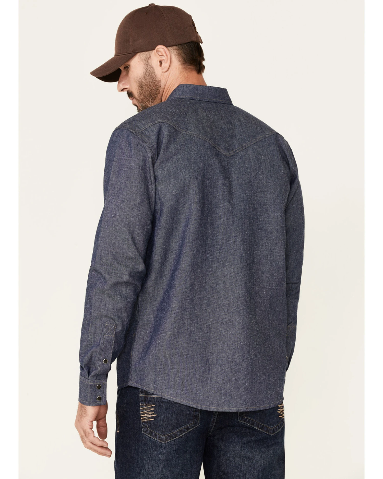 Cody James Men's FR Denim Long Sleeve Work Shirt - Image 2