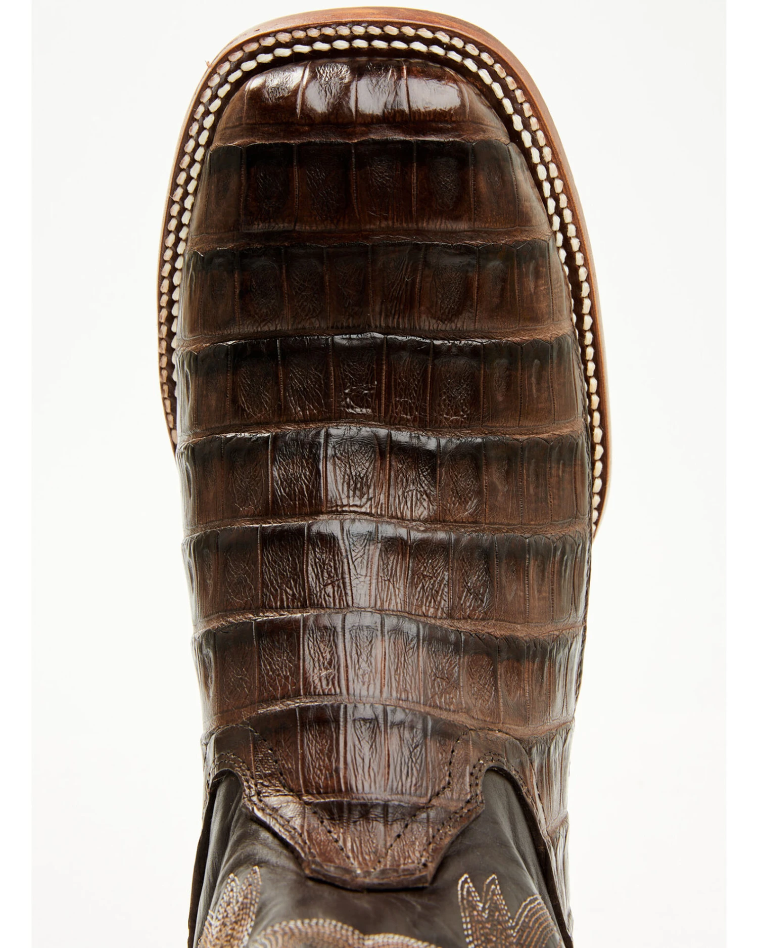 Cody James Men's Exotic Caiman Tail Skin Western Boots - Broad Square Toe - Image 4