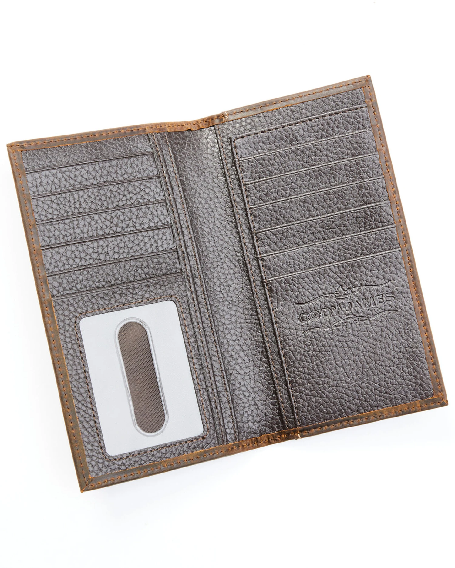 Cody James Men's Bi-Fold Crocodile Print Embossed Rodeo Wallet - Image 2