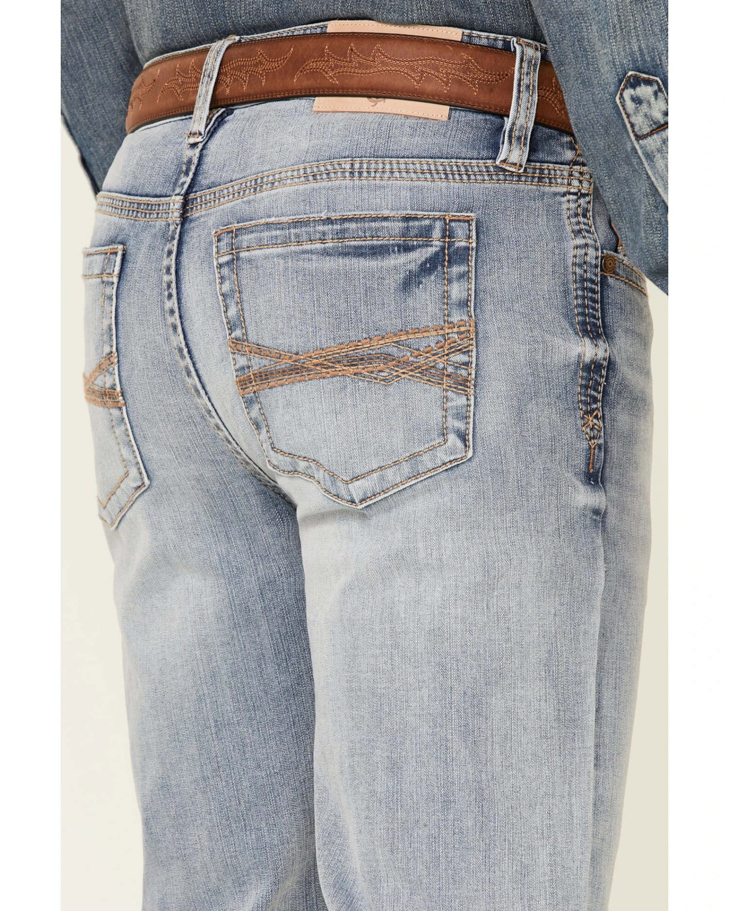 Cody James Core Men's Ringo Light Wash Performance Stretch Stackable Straight Jeans - Image 2