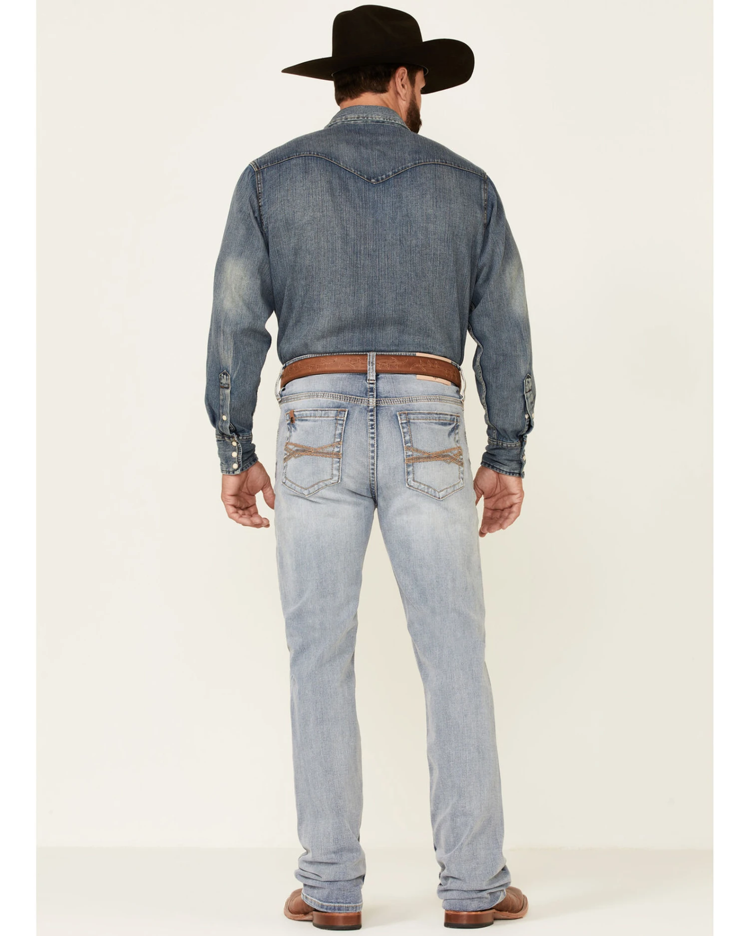 Cody James Core Men's Ringo Light Wash Performance Stretch Stackable Straight Jeans - Image 3