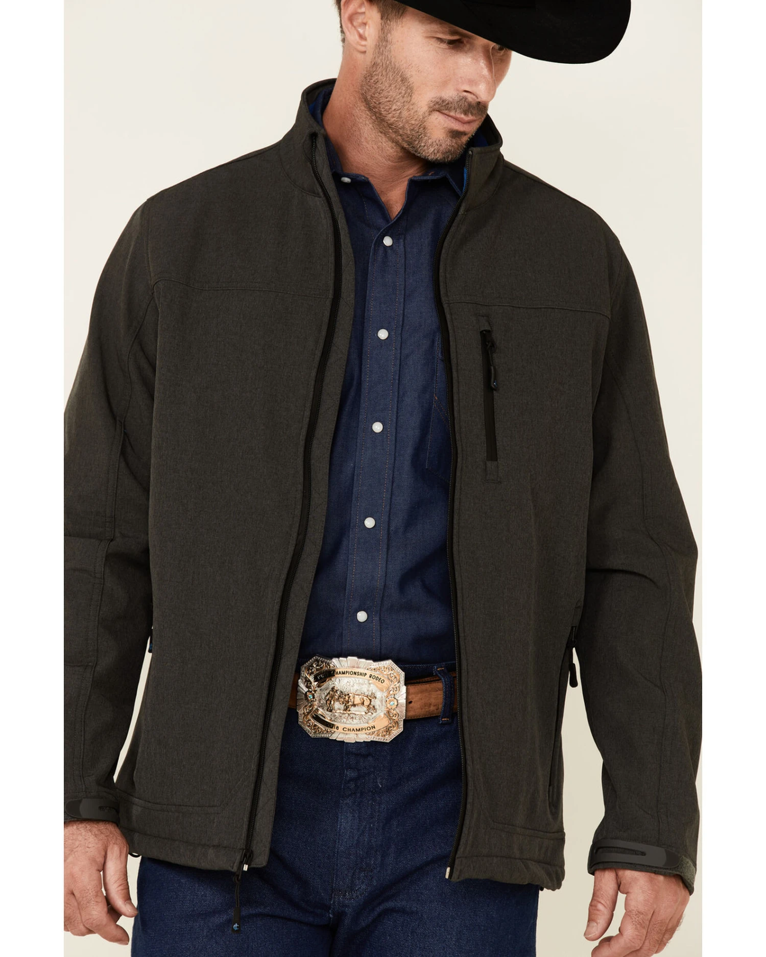 Cody James Core Men's Conceal Carry Zip-Front Softshell Jacket - Image 4
