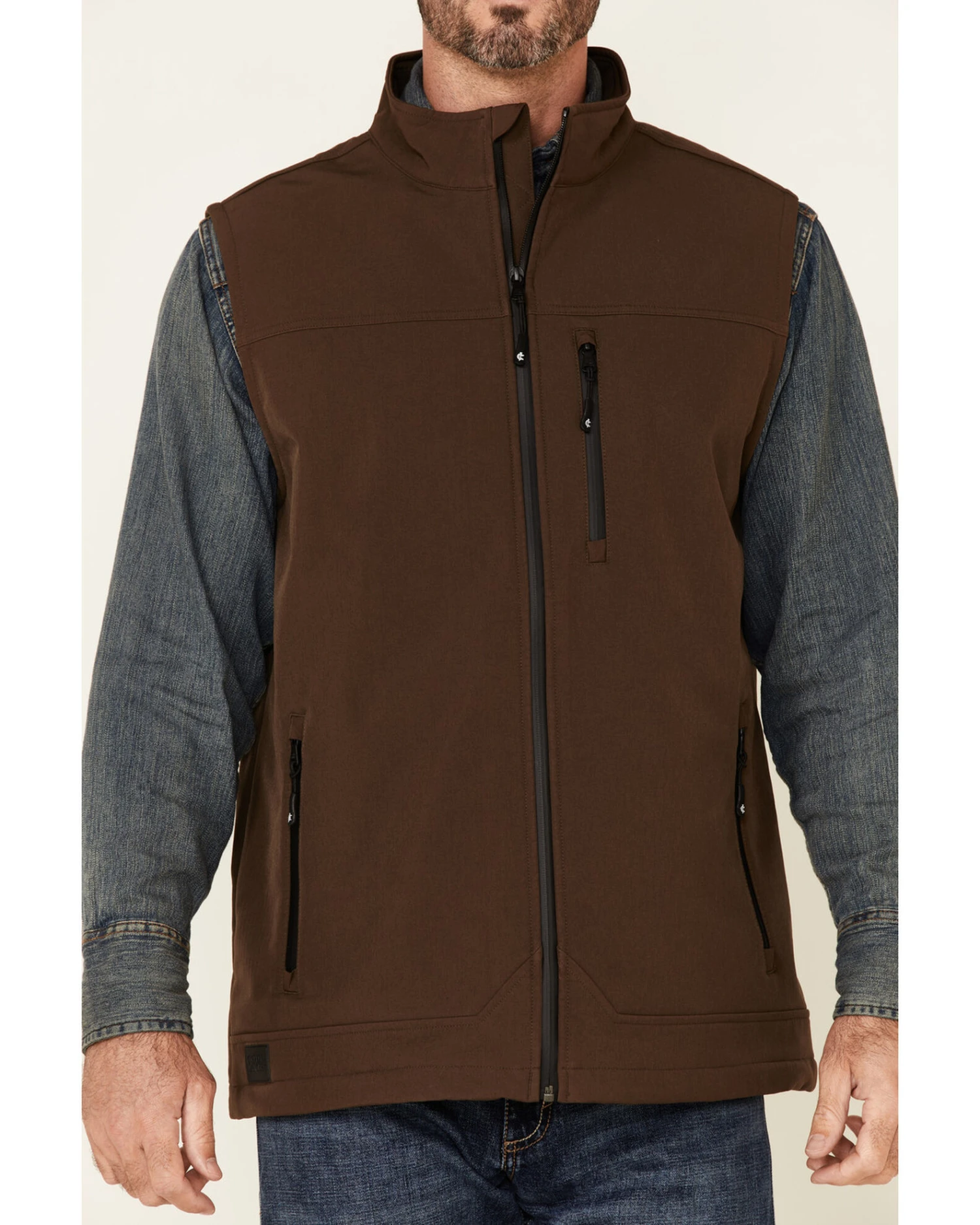 Cody James Core Men's Bonded Wrightwood Zip-Front Softshell Vest - Big & Tall - Image 3
