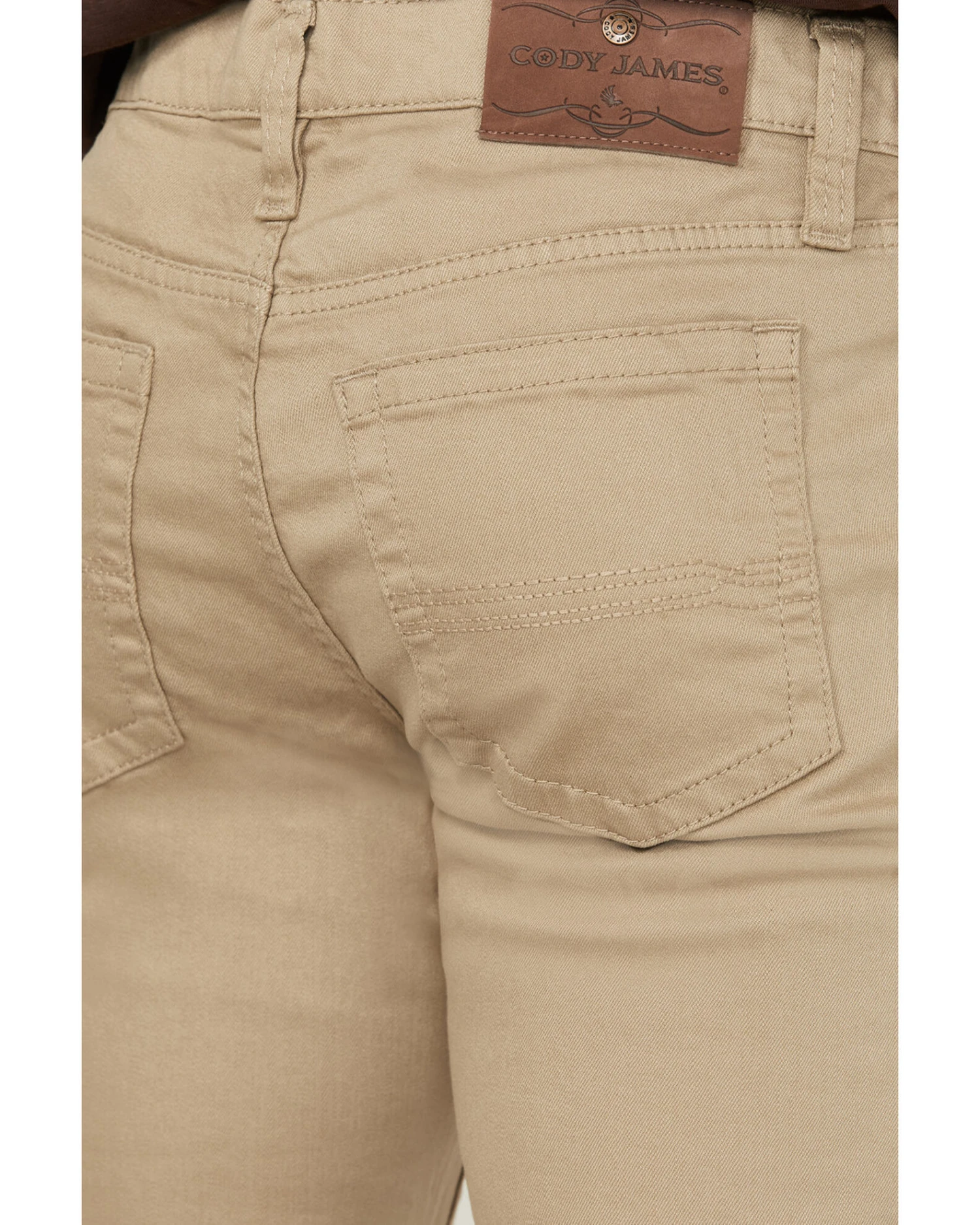 Cody James Men's Tan Wash Dalton Stretch Slim Straight Jeans - Image 3