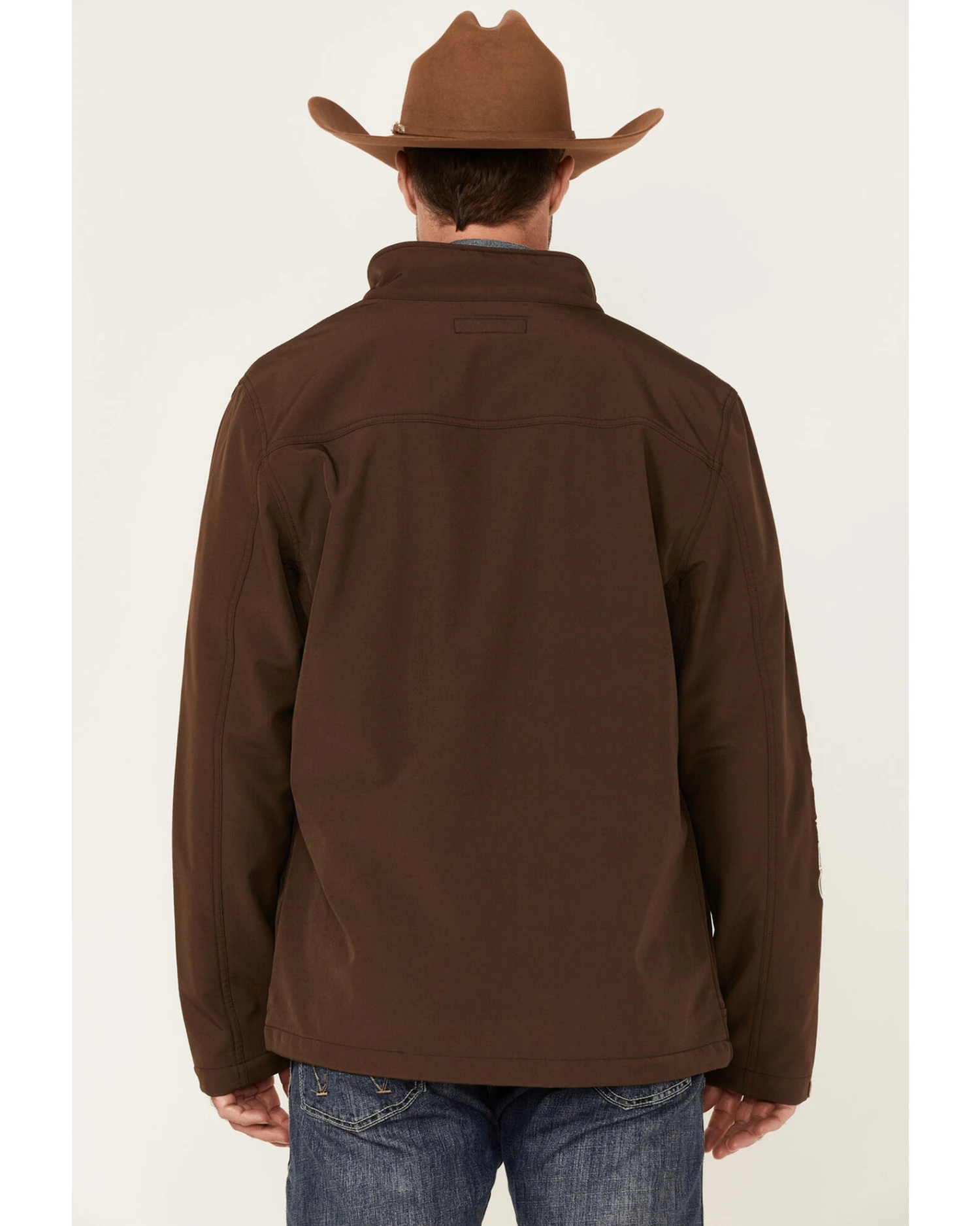 Cody James Core Men's Camo Print Logo Sleeve Zip-Front Steamboat Jacket - Image 4