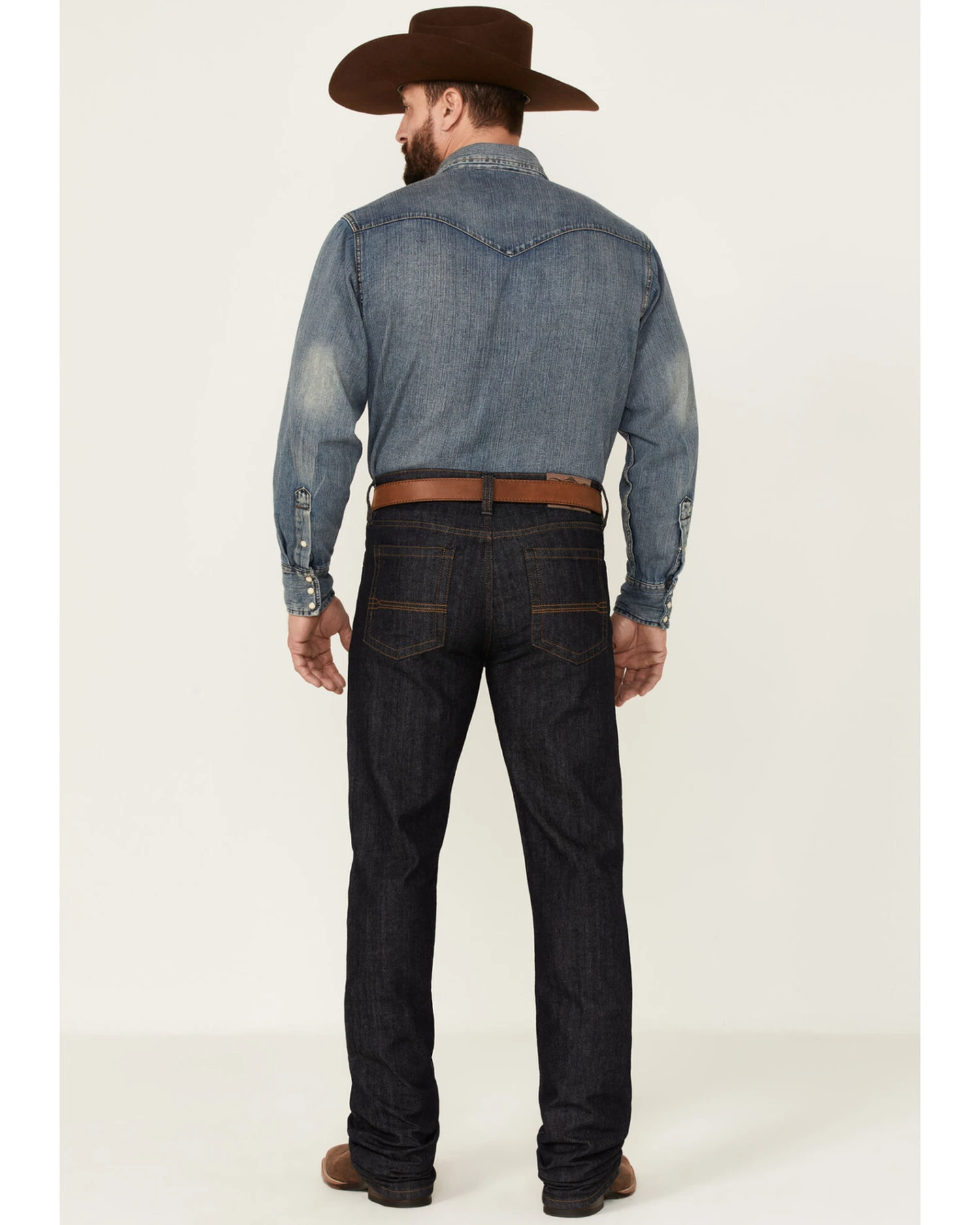 Cody James Men's Heeler Dark Wash Stretch Stackable Straight Leg Jeans - Image 4