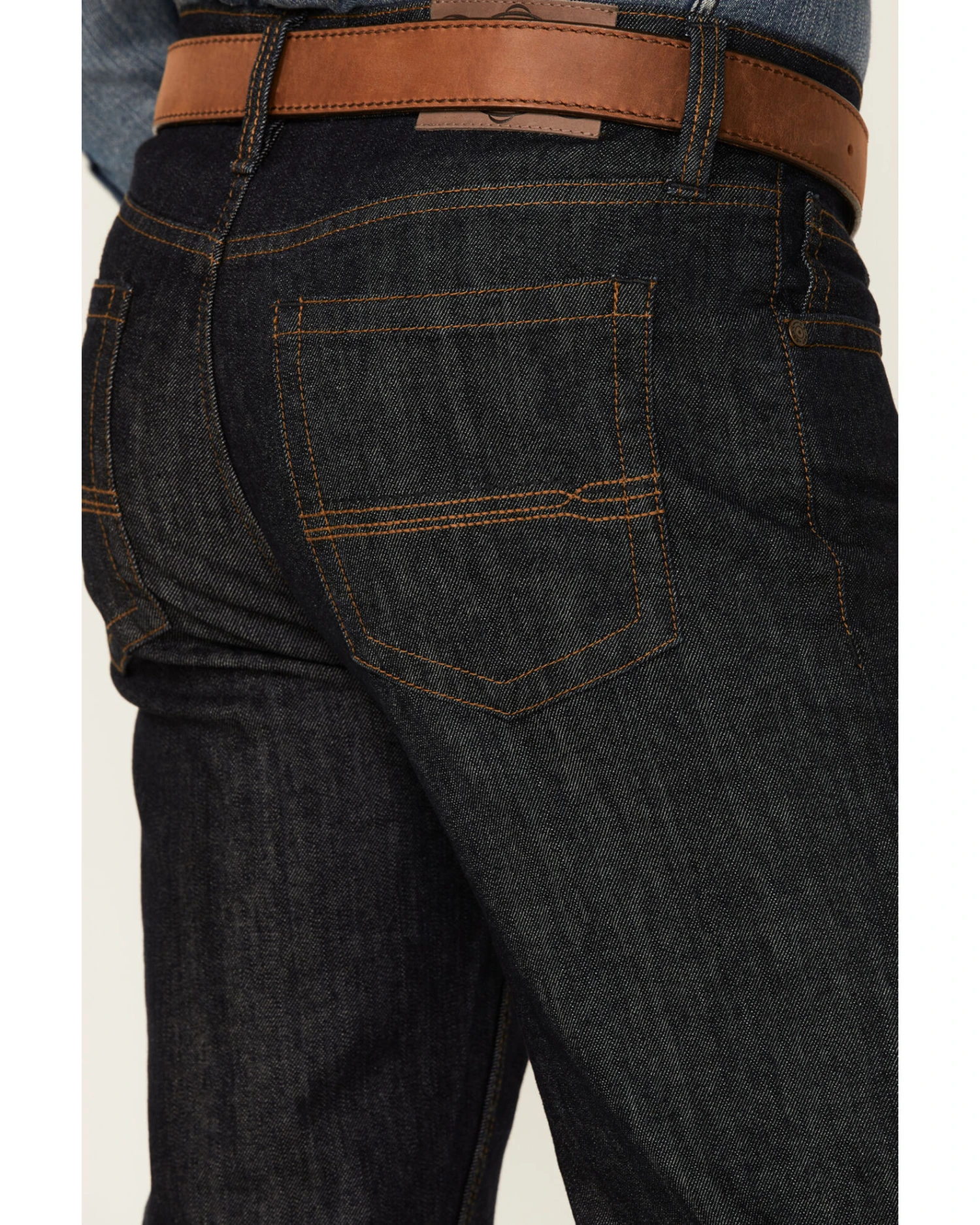 Cody James Men's Heeler Dark Wash Stretch Stackable Straight Leg Jeans - Image 3
