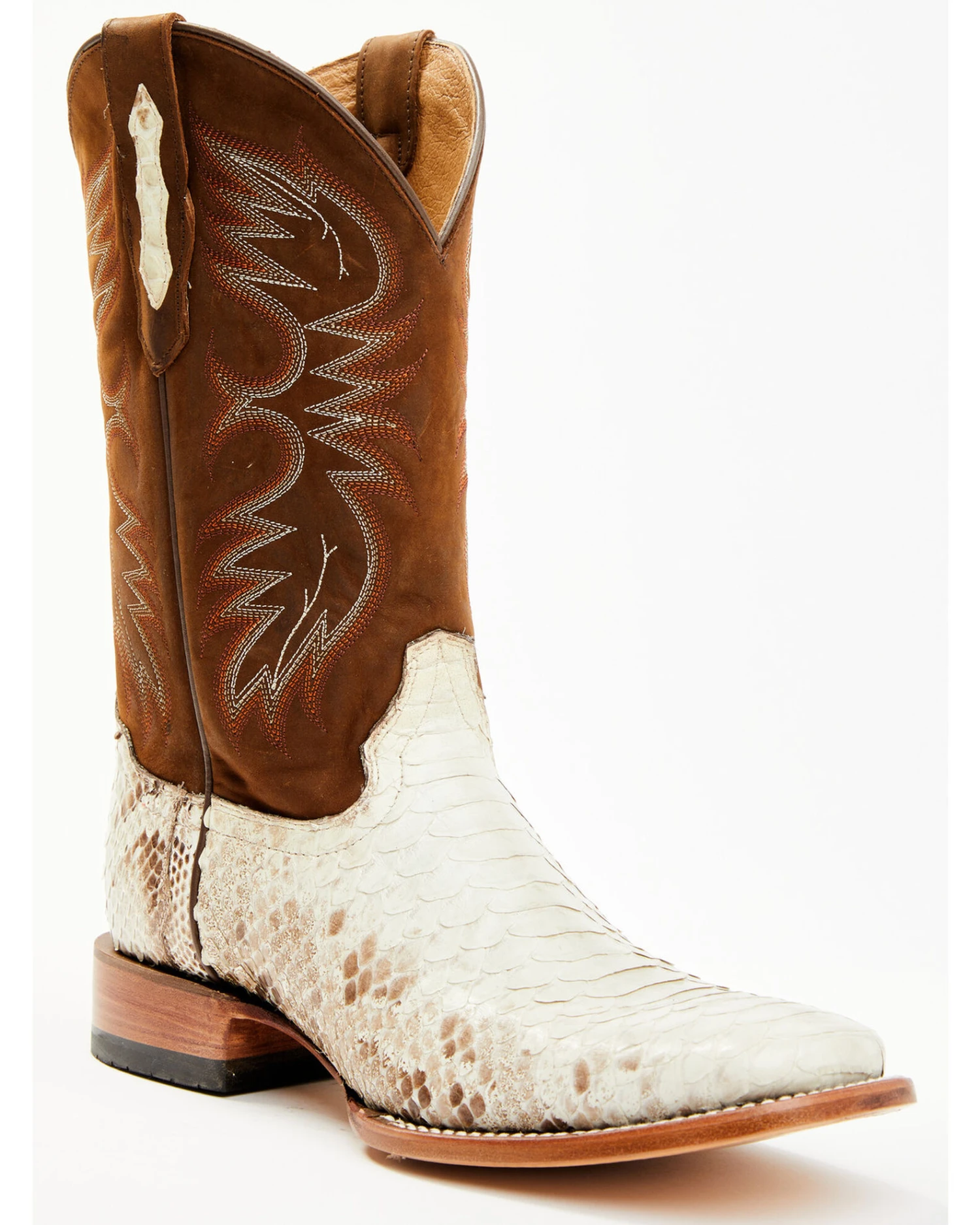 Cody James Men's Bone Python Exotic Western Boot - Broad Square Toe - Image 2