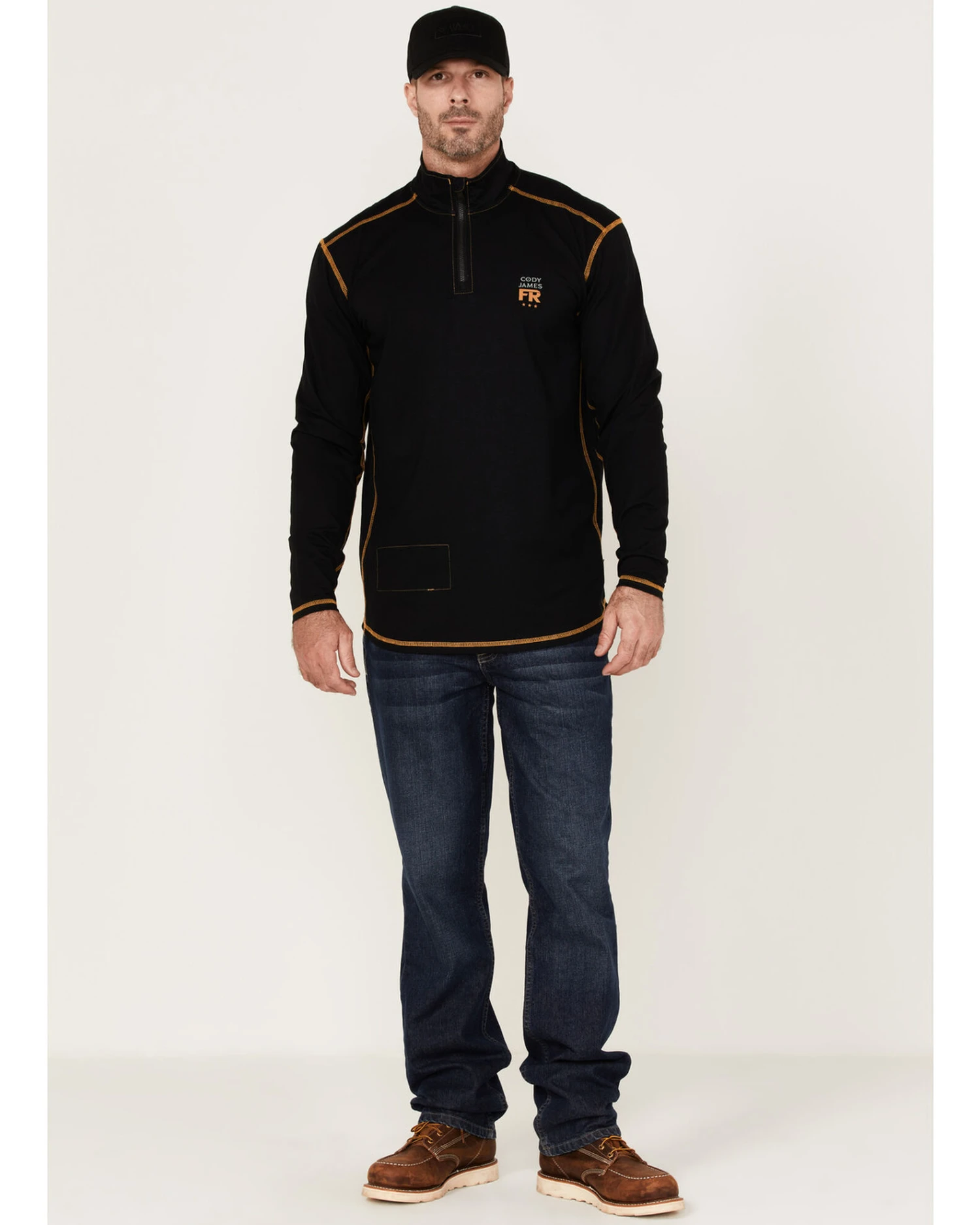 Cody James Men's FR Knit 1/4 Zip-Front Work Pullover