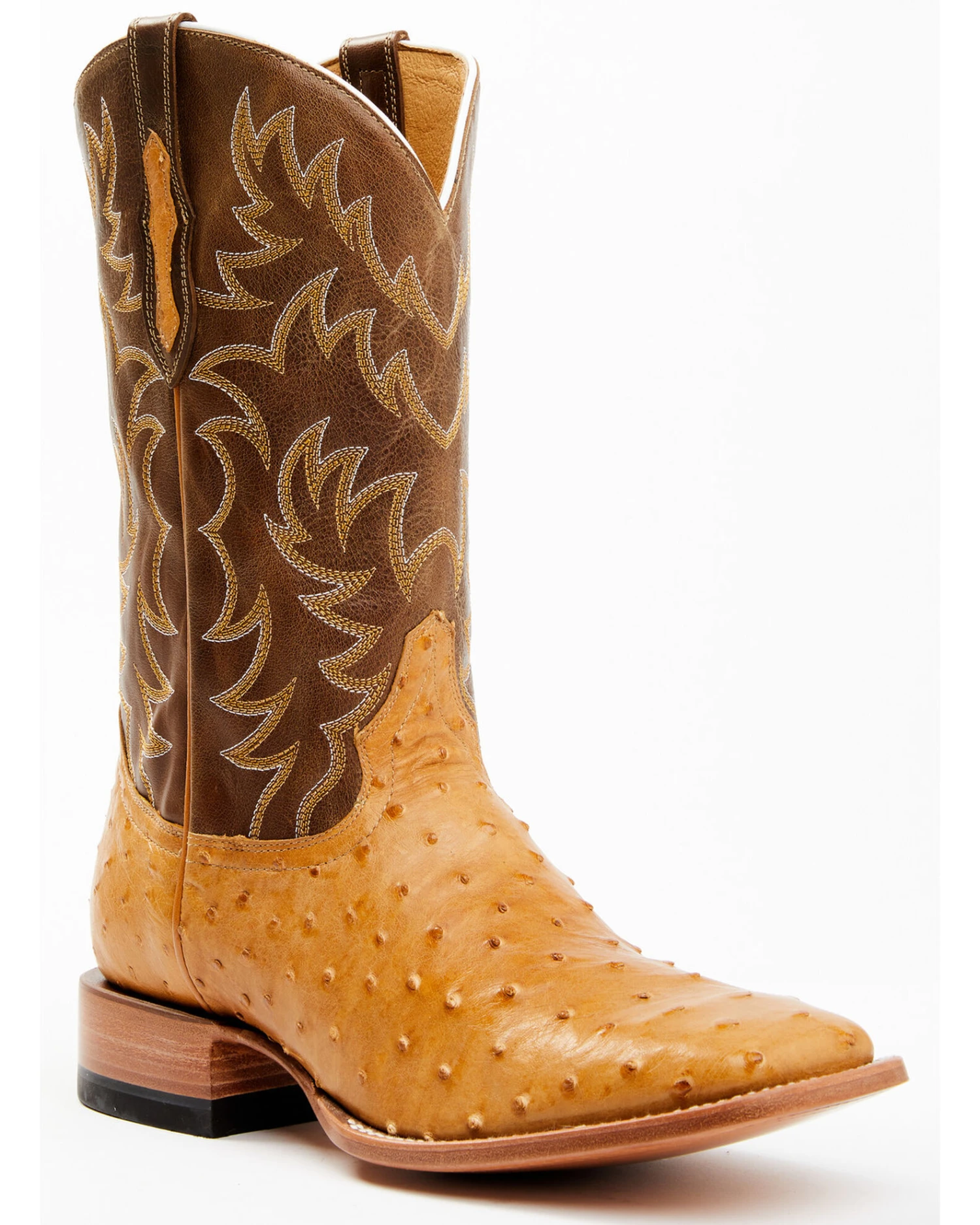Cody James Men's Full-Quill Ostrich Exotic Western Boots - Broad Square Toe - Image 6