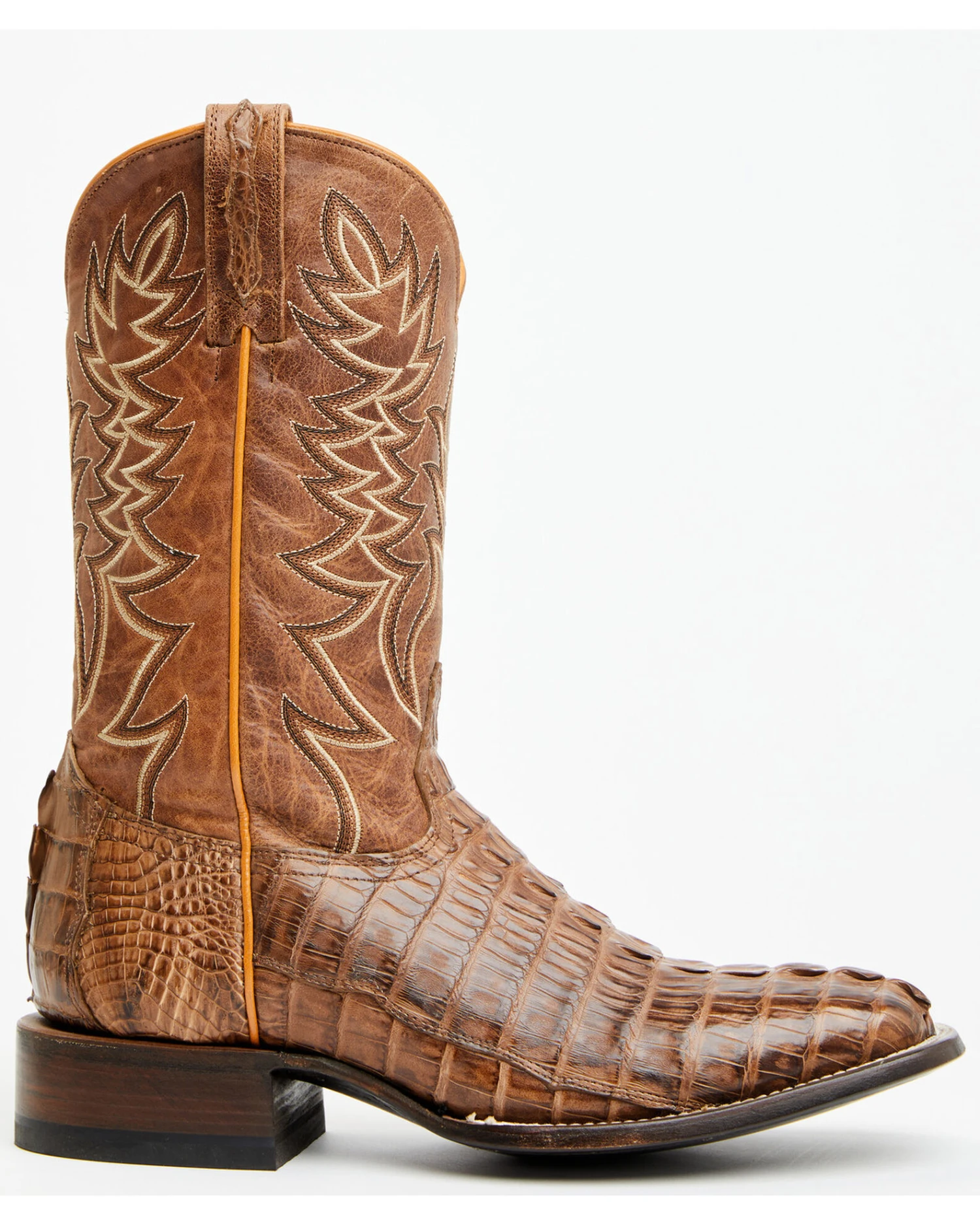 Cody James Men's Exotic Caiman Tail Western Boots - Broad Square Toe - Image 6