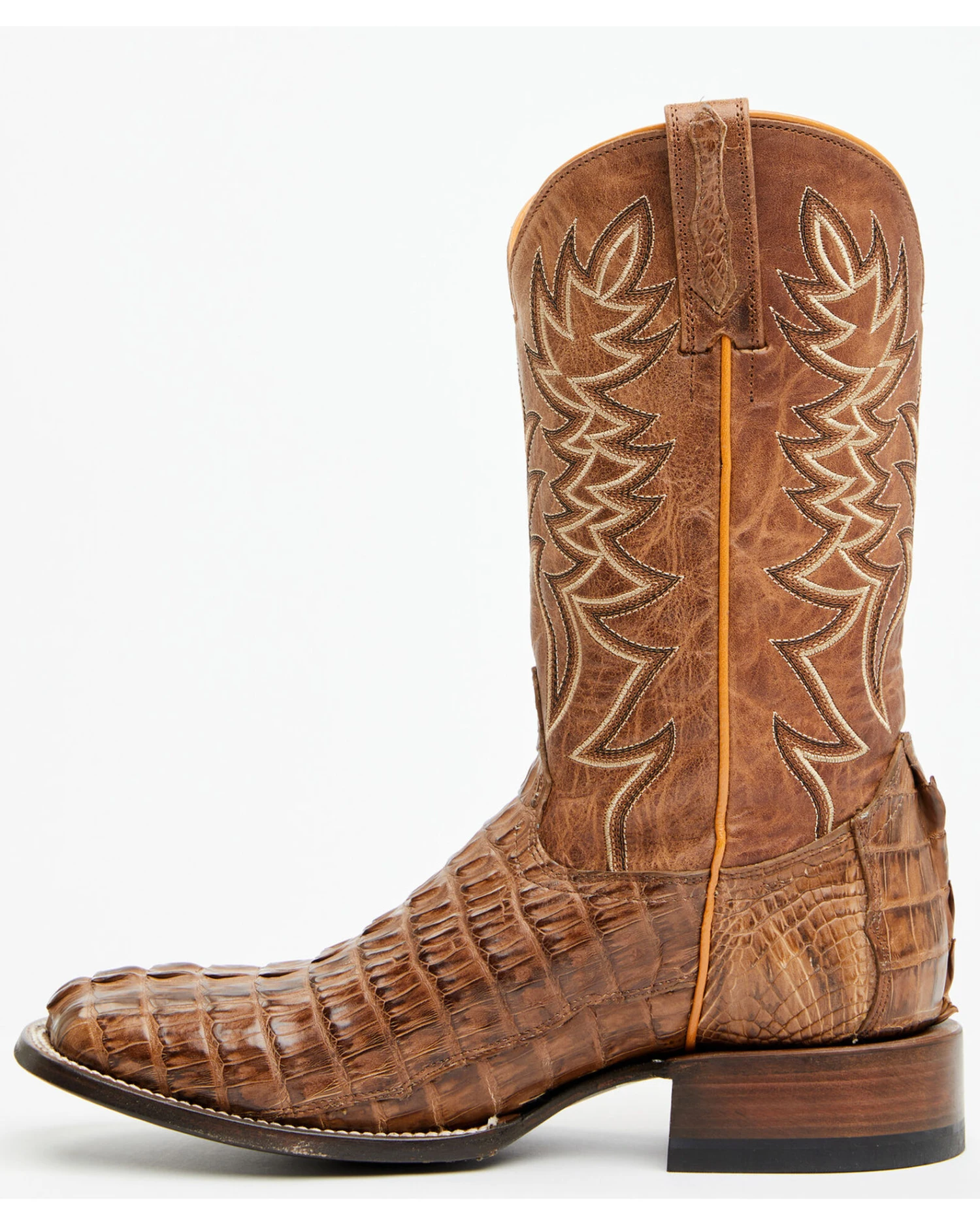 Cody James Men's Exotic Caiman Tail Western Boots - Broad Square Toe - Image 7