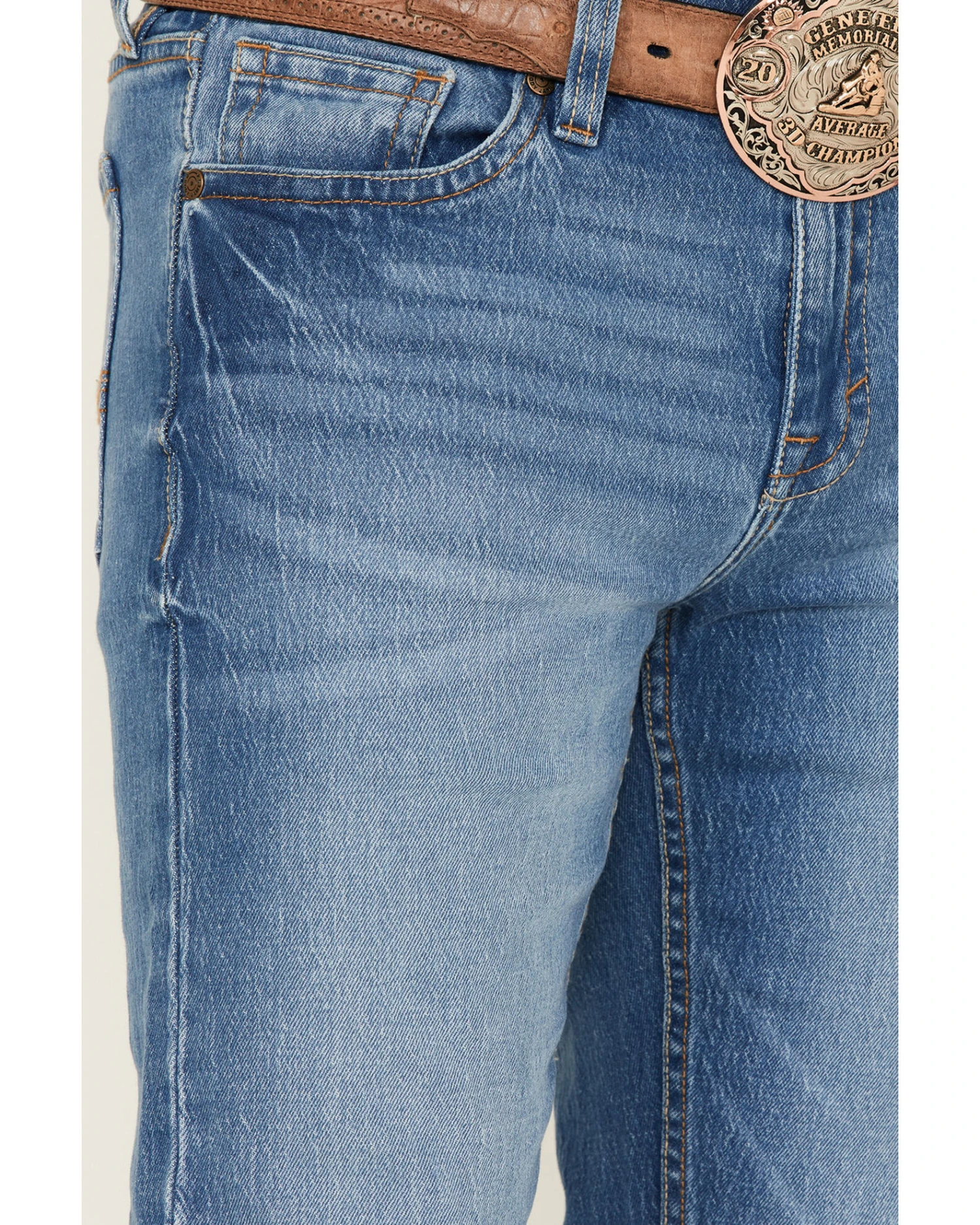 Cody James Men's Rambler Medium Wash Stretch Slim Straight Jeans - Image 3