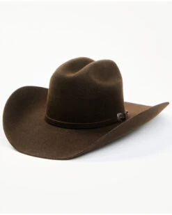 Cody James Men's 5X Chocolate Self Band Cattleman Fur Blend Western Hat