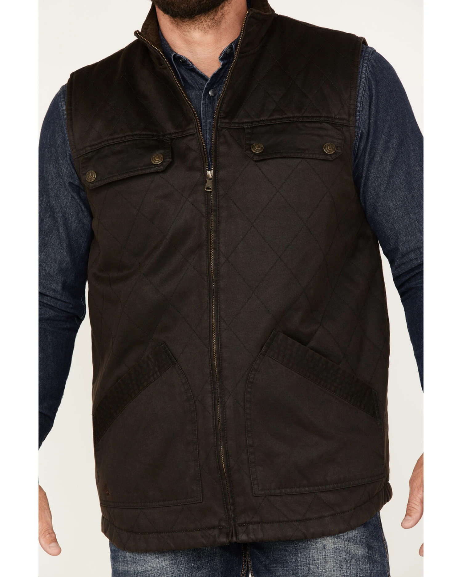 Cody James Men's Perryton Quilted Field Vest - Image 3