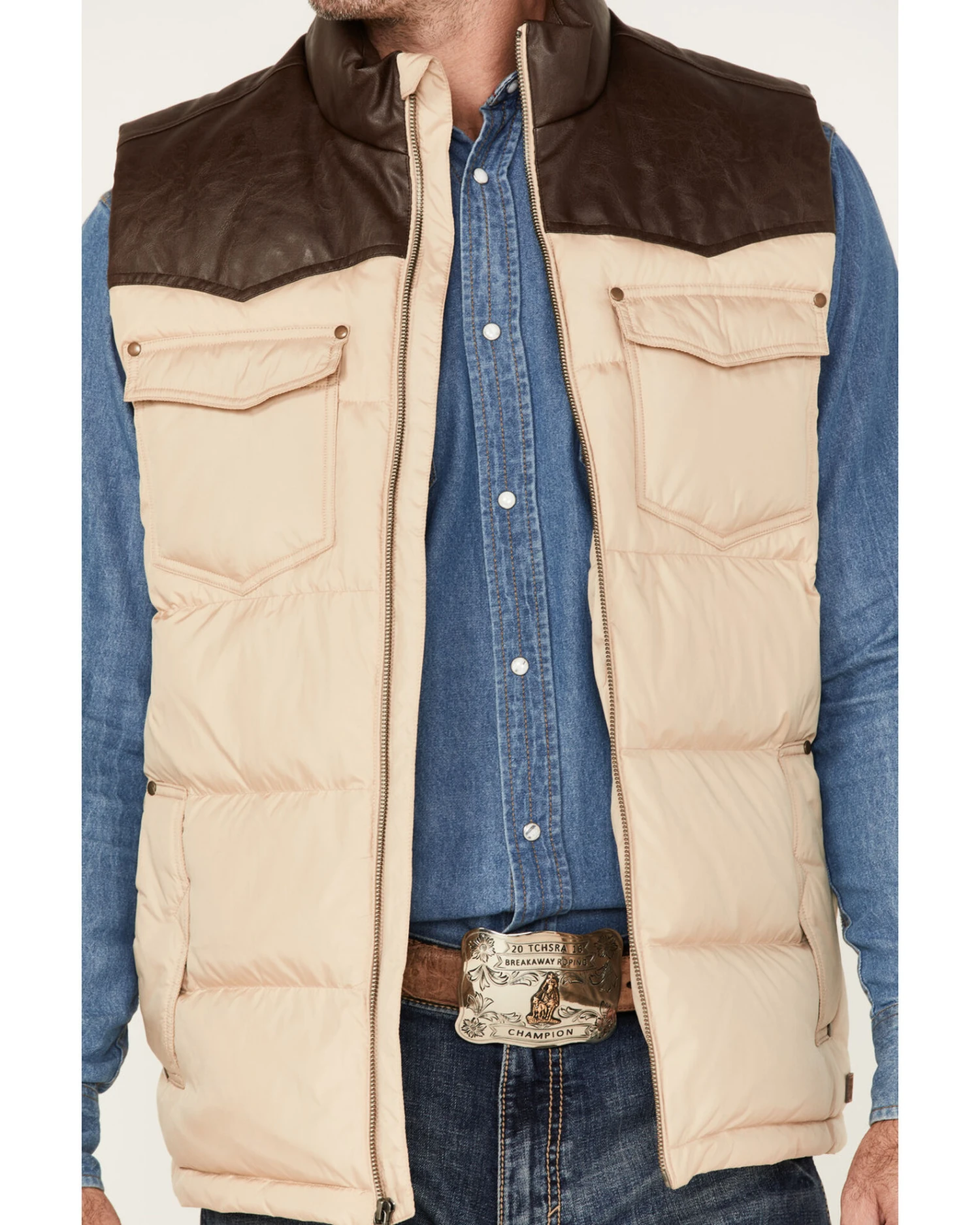 Cody James Men's William Puffer Vest - Image 4