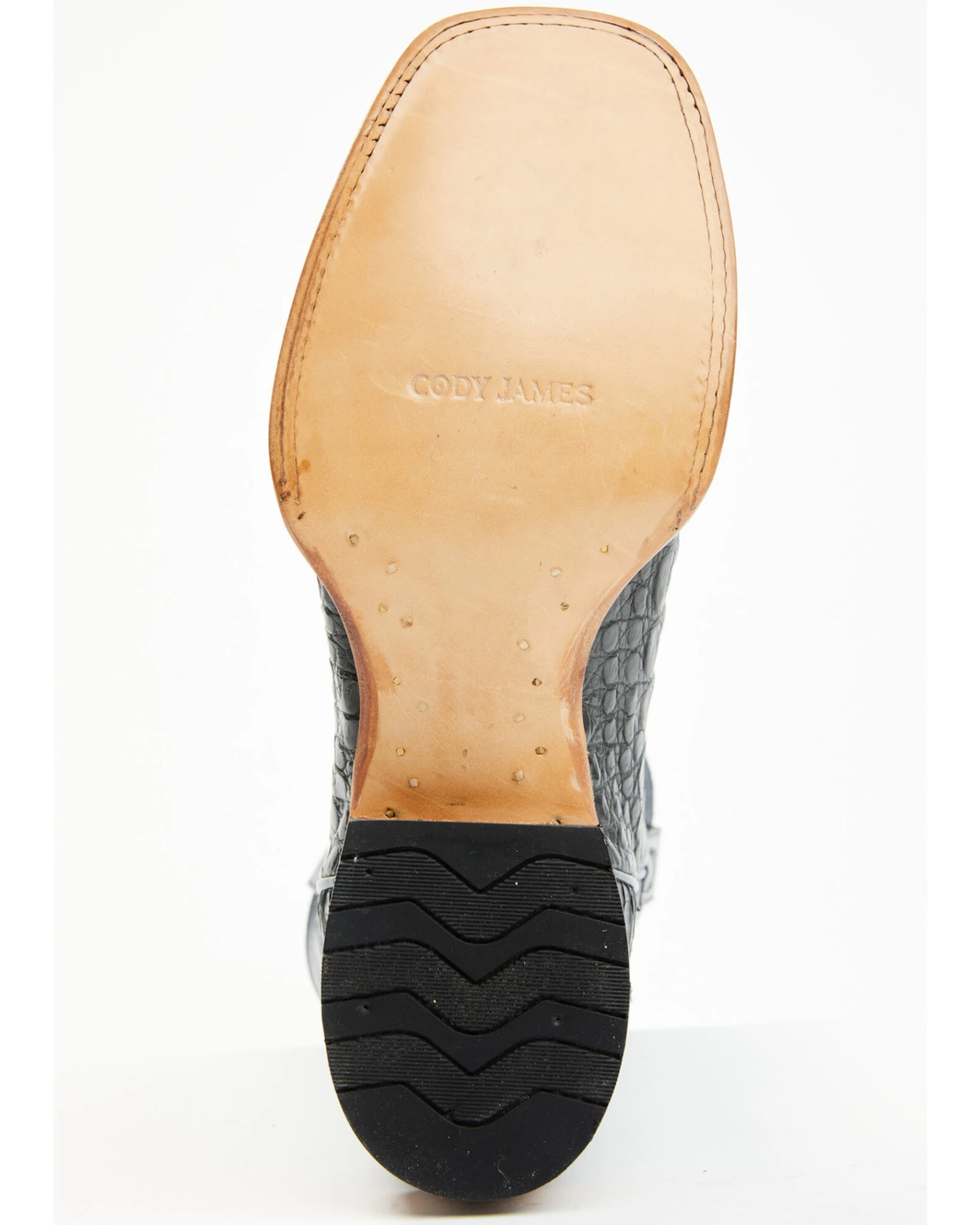 Cody James Men's Exotic Caiman Belly Western Boots - Broad Square Toe - Image 5