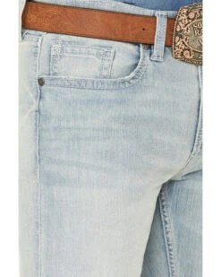 Cody James Men's Pioneer Light Wash Slim Bootcut Stretch Denim Jeans